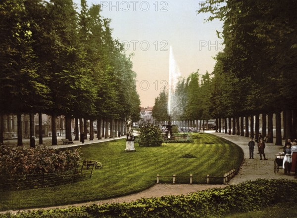 Janssingel in Arnhem, Arnhem, Holland, ca 1895, Historic, digitally restored reproduction from a 19th century original, Record date not stated