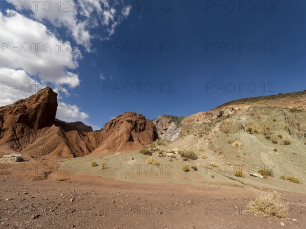 Colourful mountains in the Rainbow Valley, Atacama Desert, Chile, South America