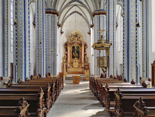 Nave of the Namen-Jesu-Kirche, Bonn, North Rhine-Westphalia, Germany, Europe