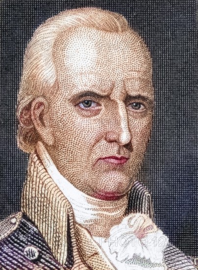 John Stark, 1728 to 1822, American general who served in the American Continental Army during the American War of Independence, digitally restored reproduction from a 19th century original, Record date not stated