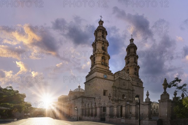 Mexico, Aguascalientes Cathedral Basilica in historic colonial center near Plaza de la Patria, Central America