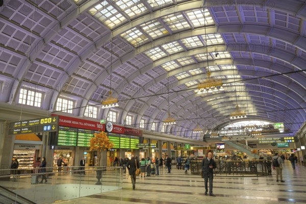 Main hall, Central Station, Centralplan, Stockholm, Sweden, Europe