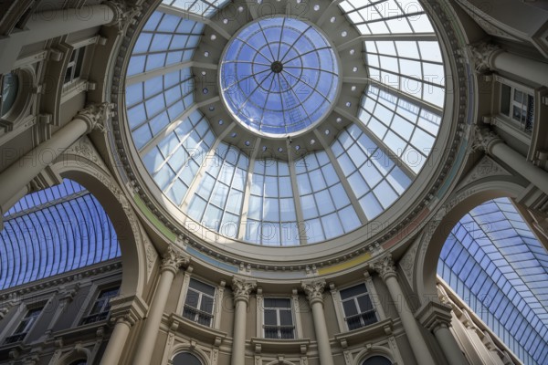 Dome of De Passage, neo-Renaissance building, now a shopping centre, The Hague, Holland, Netherlands