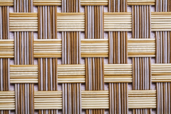 Plastic wicker woven texture background very close up