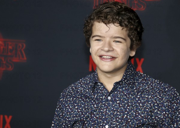 Gaten Matarazzo at the Netflix's season 2 premiere of 'Stranger Things' held at the Regency Village Theatre in Westwood, USA on October 26, 2017