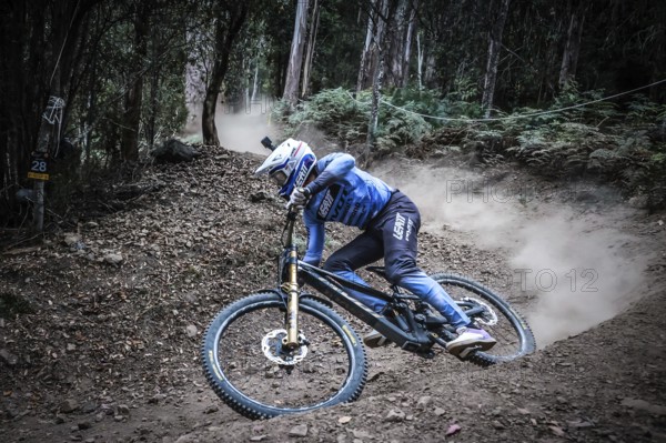 MAYDENA, AUSTRALIA - FEBRUARY 07: Bernard KERR of Great Britain during seeding at Red Bull Hardline Tasmania on February 7, 2025 in Maydena, Australia, Oceania