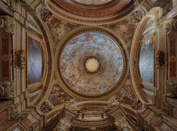 Fresco on ceiling of church St. Ignatius in Roma