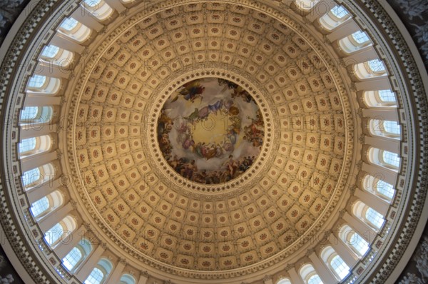 Canopy Fresco Of the US Capitol Rotunda in Washington DC, USA, Washington, USA, North America