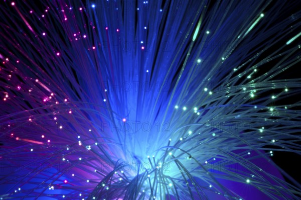 Multicolored optical fibers