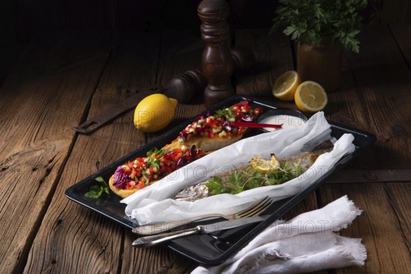 The perfect baked trout with lemon and herbs