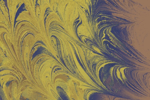 Fluid art marbling paint textured background. Unique art illustration. Liquid marbling texture