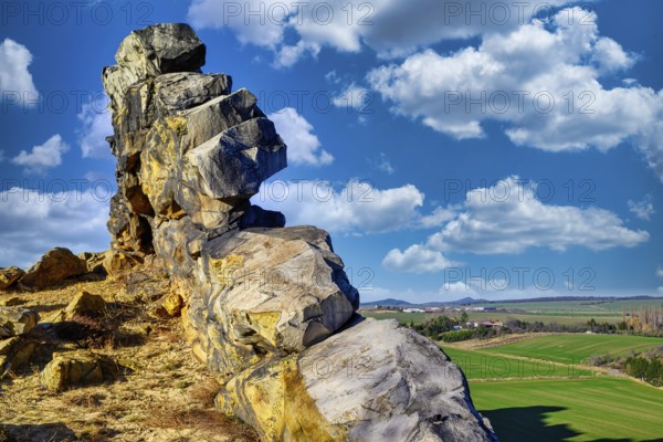 A photo of Devil's Wall in Harz mountain in Germany
