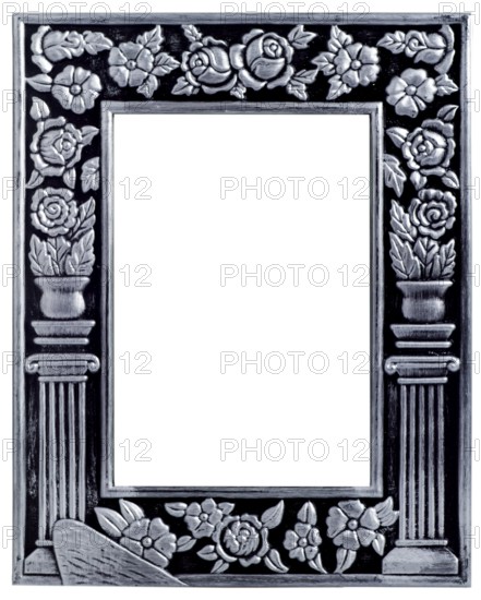 Photo frame cropped on a white background