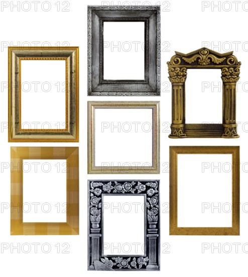 Assembly of various photo frames