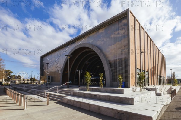 MELBOURNE, AUSTRALIA, AUGUST 18: Arden Station built as part of the Metro Tunnel project is completed and in testing phase before opening. Located in North Melbourne, Victoria, Australia and taken on August 18th 2024