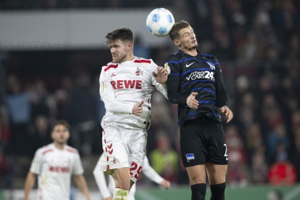 BEAUTIFUL SPORTS/ (DFL/DFB REGULATIONS PROHIBIT ANY USE OF PHOTOGRAPHS AS IMAGE SEQUENCES AND/OR QUASI-VIDEO) Cologne, RheinEnergieStadion, North Rhine-Westphalia, Jan Thielmann (1.FC Köln, Midfield, #29), +he2+, DFB-Pokal 1.FC Köln, Hertha BSC on 04/12/2024 at RheinEnergieStadion in Cologne Germany