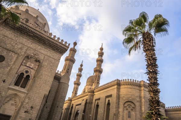 The two mosques Al-Rifa'i and Sultan Hassan in Cairo Egypt