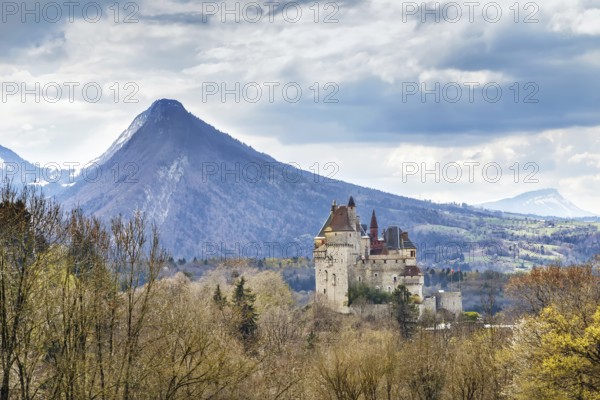 Chateau de Menthon-Saint-Bernard is a medieval castle located 12 kilometres south of Annecy in the Haute-Savoie department of France