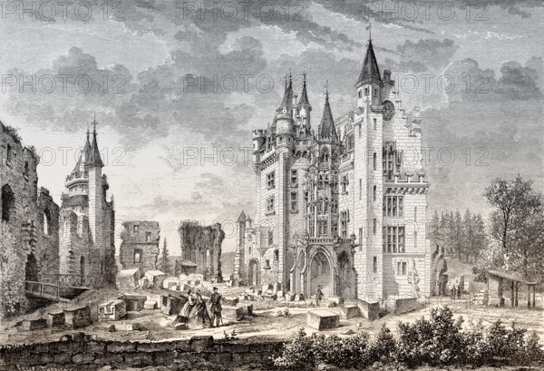 Restoration of the Château de Pierrefonds, commune of Pierrefonds, Oise département, France, 1862, Europe