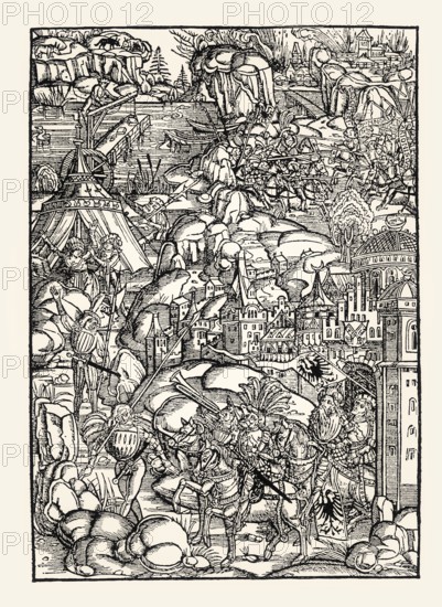 Gaius Iulius Caesar, by Johann Grüninger, 1507, digitally restored