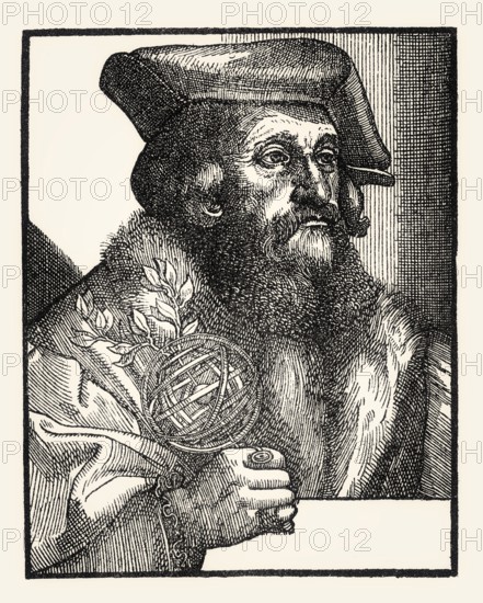 Portrait of Girolamo Fracastoro, c 1476/8 – 1553, Italian physician, poet, and scholar