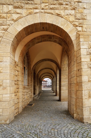 Nordhausen stadthaus archs in Harz Thuringia of Germany