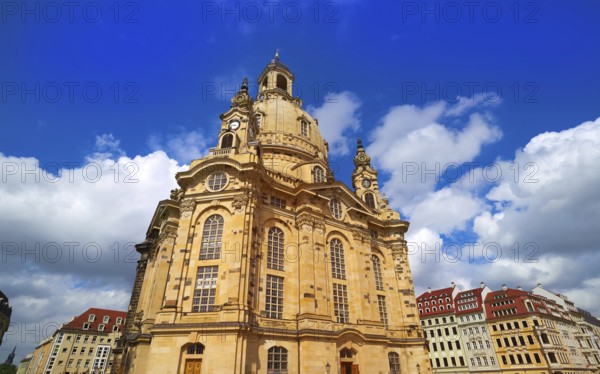Dresden Frauenkirche Lutheran church in Saxony of Germany