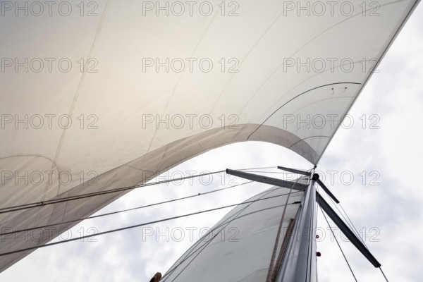 An image of a Sailing boat sails background