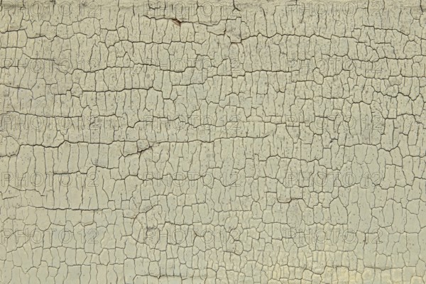 Abstract closeup surface view of old paint cracked on a wall