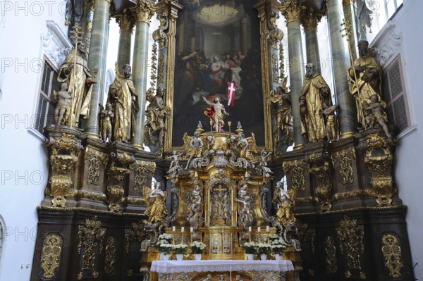 High altar of the Carmelite Church in Straubing, Bavaria