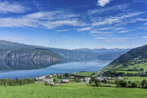 Beautiful landscape in Norway with Summer weather and sunshine. Beautiful landscape in Norway with summer weather and sunshine