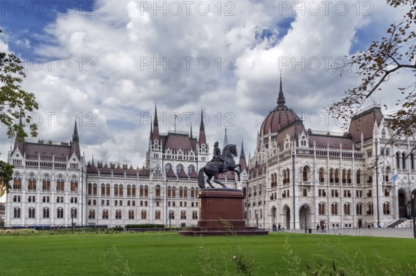 Hungarian Parliament Building was designed in neo-Gothic style and opened in 1902, Budapest, Hungary, Europe