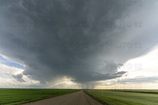 Summer Storms in the Canadian Prairies Dramatic Scenes