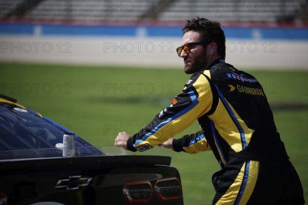 NASCAR Cup Series Driver, Corey LaJoie (7) gets ready to qualify for the Autotrader EchoPark Automotive 400 at the Texas Motor Speedway in Fort Worth TX