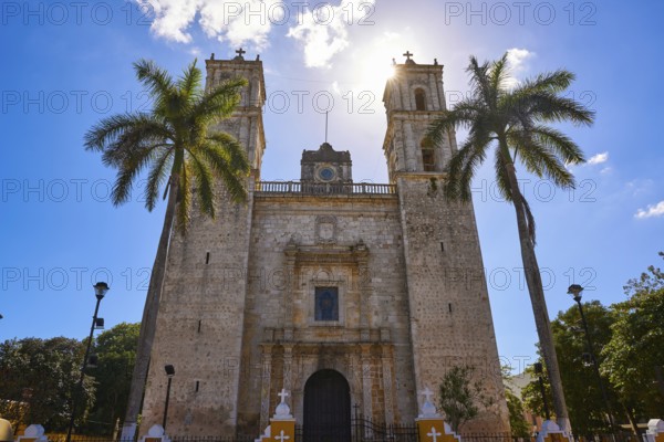 Valladolid San Gervasio church of Yucatan in Mexico