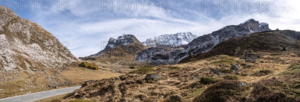 The Julier Pass in Switzerland, an important ancient Roman route crossing the alps