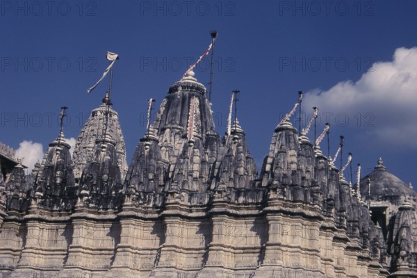 Jain Temple in Ranakpur, Rajasthan, India, Asia