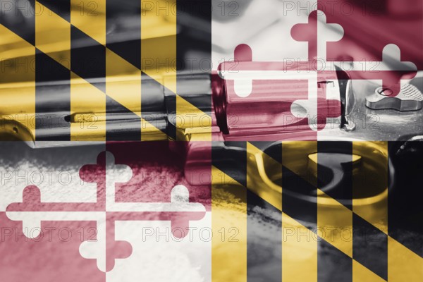 Maryland flag (U.S. state) Gun Control USA. United States Gun Laws