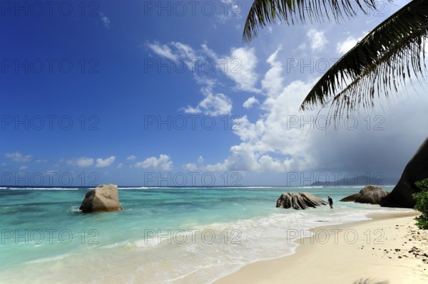 Anse Source d'Argent beach, Union Estate National Park, La Digue Island, the Seychelles, Indian Ocean