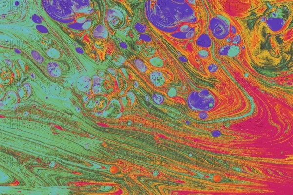 Traditional Ottoman Turkish abstract marbling art patterns as background
