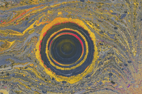 Abstract creative marble pattern texture. Traditional art of Ebru marbling