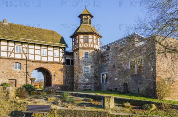 Wülmersen moated castle, Trendelburg, Hesse, Germany, Europe