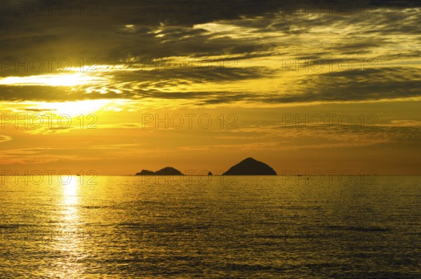 Dawn at sea beach in Nhatrang, Vietnam, Asia