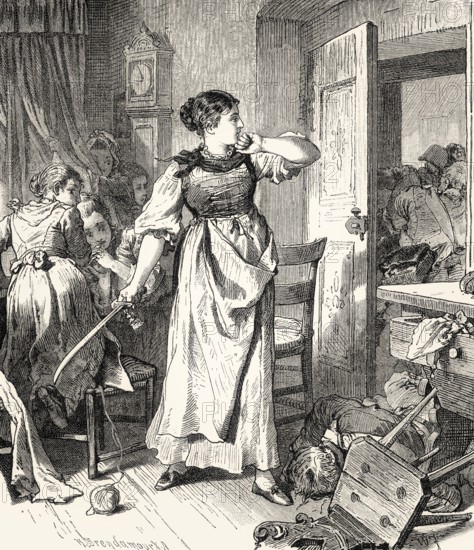 Scene from HERMANN AND DOROTHEA, an epic poem by Johann Wolfgang von Goethe