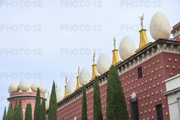 View of the Teatre-Museu Dalí in Figueras, Spain, Europe