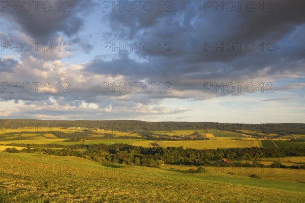 Amazing view from golf course to the valley at sunset