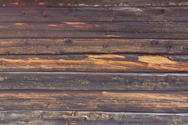 Closeup of old weathered wood wall, useful for grunge backgrounds