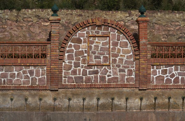 Gatova fountain natural water from Calderona Sierra of Valencia in spain