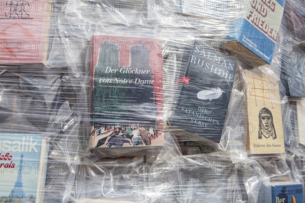 'The Parthenon of Books' by the Argentinian conceptual artist Marta Minujin, banned books, documenta 14 exhibition, 2017, Kassel, Germany, Europe
