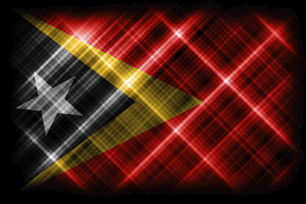 East Timor flag, national flag, modern flag background